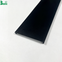 Profil optique en plastique Bming, bande de polycarbonate givrée noire personnalisée pour applications multi-usages
