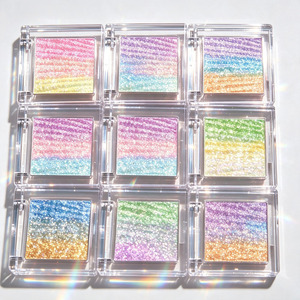 Private Label <b>Rainbow</b> Multichrome Glitter <b>Eyeshadow</b> Wholesale High Pigment Shimmer Eye Shadow Powder Manufacturer - Product Image 2