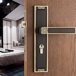 Poignée de porte en laiton massif au design zen minimaliste moderne avec patine, idéale pour les systèmes de quincaillerie intérieure de maisons de luxe et de condos. - Product Image 4