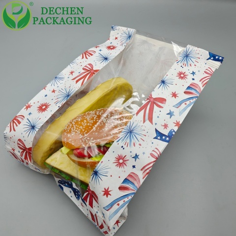 Foil Paper Food Bag For Kebab Hamburger Hot Dog Sandwich Shawarma