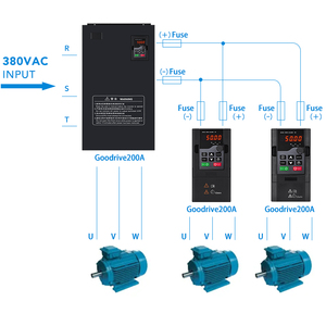 Variateur de fréquence AC Yk Sq180 185 kW triphasé 380 V haute performance industriel IP20 185 kW - Product Image 3