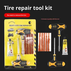 Kit de reparación de neumáticos ABS portátil Cool Star para uso montado en automóviles en motocicletas, vehículos eléctricos y automóviles - Product Image 2