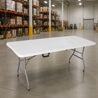 Table de banquet de pique-nique en plastique moderne pour l'extérieur, vente en gros de meubles de restauration pour la cour, la cuisine, l'hôpital, la salle à manger, l'hôtel