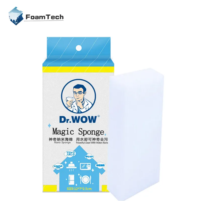 DR WOW White Melamine Magic Sponge For Washing Dishes