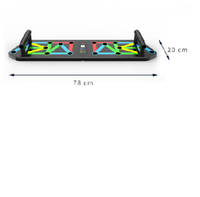 Multifunción plegable hogar Fitness fuerza ejercicio Pushup Push-Up Rack mango soporte Push up Board/