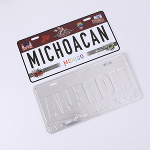 Plaque d'immatriculation décorative personnalisée avec <span class=keywords><strong>logo</strong></span> 3D voiture en aluminium Souvenirs touristiques de pays vintage avec caractéristiques personnalisées - Product Image 4