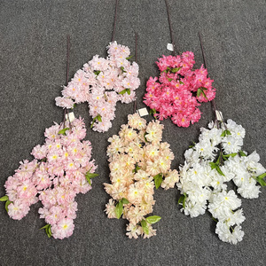 Nhân Tạo Bó Hoa Trắng Màu Hồng Lụa Hoa Anh Đào Thân Cây Giả Sakura Hoa Chi Nhánh Nhân Tạo Hoa Anh Đào Hoa - Product Image 1
