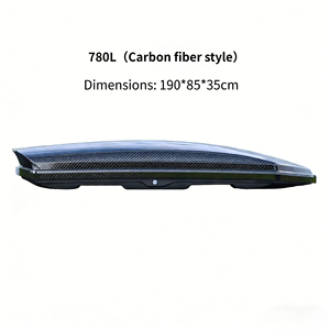 Porte-bagages <span class=keywords><strong>de</strong></span> <span class=keywords><strong>toit</strong></span> en alliage d'aluminium sportif à faible dragage, grande capacité 780L, pour les longs trajets, en fibre <span class=keywords><strong>de</strong></span> carbone - Product Image 2