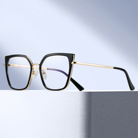 MS 82179 2024 Nouvelles lunettes de vue pour femmes TR90+Metal Cat Eye, monture optique anti-lumière bleue, série jeunesse, design coloré et tendance