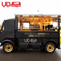 New Type Street Selling Coffee Van Catering Cart Burgers Fries Ice Cream Bus Mobile Food Truck