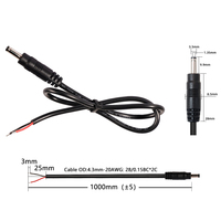 Câble d'alimentation mâle DC35135, 20AWG 1M, cordon d'alimentation CC pour liseuses électroniques et petits appareils électroniques