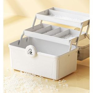 Sky-Touch 3-Hai Lớp Trong Suốt Có Thể Gập Lại Nhựa Y Học Hộp Lưu Trữ Với Có Thể Khóa Nắp Công Cụ Di Động Tổ Chức Và Thuốc Trường Hợp - Product Image 3