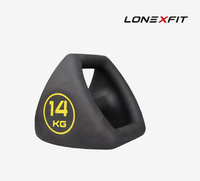 Kettlebell triangulaire multi-prise en fonte de style américain pour la musculation à domicile