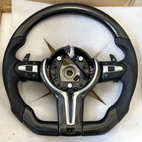 Volant en cuir et fibre de carbone personnalisé pour BMW M3 M5 F01 F20 F22 F25 F31 F30 F10 F32 E70 E81 E82 E90 E9 X3 F15 X1 X2