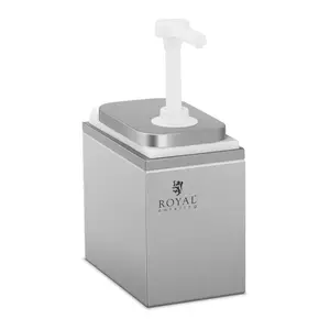 German Quality | CE Certified | Market Leading Price Stainless Steel Pump Takeaway - 1 Pump - 2L - Condiment Dispenser Sauce