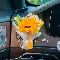 Penyegar Udara Mobil Kreatif Buket Bunga Kering Dekorasi Interior Mobil Ornamen Wangi untuk Ventilasi Udara Mobil Hadiah China OPP