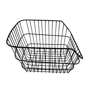 Cestino Universale <span class=keywords><strong>per</strong></span> Bicicletta in Rete Metallica Nera di Alta Qualità, Grande Capacità, Montaggio Anteriore/Posteriore, Resistente, <span class=keywords><strong>per</strong></span> Zaini e Spesa - Product Image 5