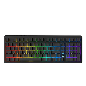 Clavier mécanique sans fil Ak980 Flying Fish Switch (noir avec impression latérale) Tri-mode RGB DIY - Product Image 1
