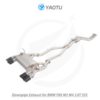 YT longueur égale mi tuyaux 304 acier inoxydable Valvetronic Catback échappement pour BMW F8X M3/M4 3.0T S55