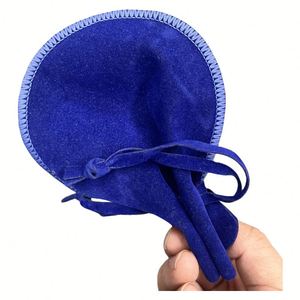 Sac cadeau en velours personnalisable avec cordon de serrage pour colliers, boucles d'oreilles, bagues, bracelets et autres bijoux - Product Image 5