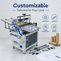 Machine d'étiquetage automatique à colle thermofusible pour boîtes rondes en carton HLT-TB500 650 840