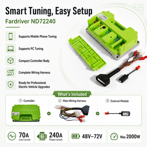 Controller di Motore Programmabile Intelligente a Onda Sinusoidale Fardriver ND72240 per Moto Elettriche - Product Image 5