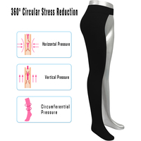 Bas de contention médical à compression simple, 70 % nylon 30 % élasthanne, 3 niveaux de compression, gamme complète de tailles