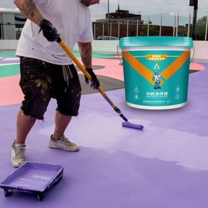Peinture de sol autolissante 100% époxy solide, application facile avec rouleau pulvérisateur, truelle ou pinceau pour garage, entrepôt, bureaux - Product Image 6