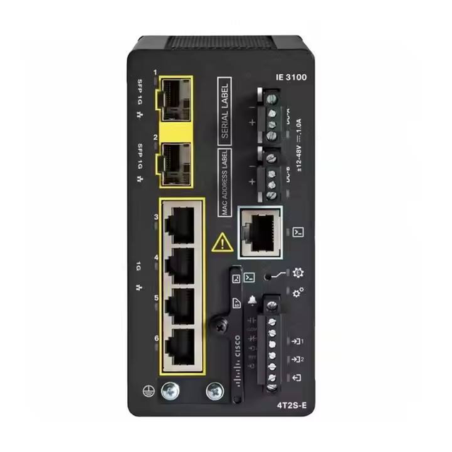 IE-3100-4T2S-E Managed Industrial Ethernet Switch (4 Gigabit Copper + 2 Gigabit SFP Ports)