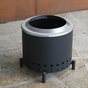 Portable Outdoor Fire Pit Stainless Steel Wood Stove Secondary Combustion Smokeless Camping Heater - Product Image 1