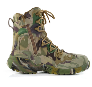 Chaussures tactiques personnalisées TSB07, respirantes et durables, bottes de camouflage CP pour la forêt et la jungle, chaussures de chasse Ranger avec fermeture éclair latérale - Product Image 3