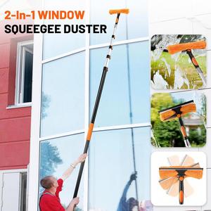 Langstrecken-Teleskopstange Leichtgewichtige Aluminium-Verlängerungsstange mit Universalschraubspitze für Reinigungswerkzeuge - Product Image 3