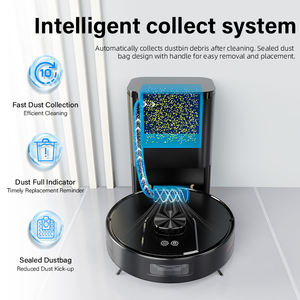 GEERLEPOL V2L-SJ Robot aspirateur autonettoyant à navigation laser 3500Pa pour maison intelligente HEPA Humide et sec - Product Image 4