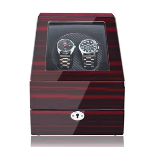 Supplier Low Price and MOQ Automatic Watch Box Winder Hot Selling China Wooden Super Quiet Mabuchi Motor 6.5-8.5 Turns