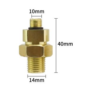 Conector de válvula solenoide M10x1 M14x1.5 40mm, conector recto de cobre para entrada de aire de soldadura - Product Image 4
