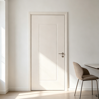Porte intérieure moderne en bois massif de 50 mm, sans peinture, étanche, pour hôtels, appartements et résidences - Vente en gros