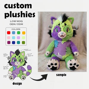 Usine de jouets en peluche personnalisés : Ours en peluche doux, animaux en peluche mignons, animaux de dessin animé, sacs <span class=keywords><strong>à</strong></span> <span class=keywords><strong>dos</strong></span> pour enfants, faible MOQ - Product Image 4