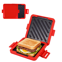 Utensilios de Cocina de Silicona Antiadherentes, Revestimiento para Microondas, Bandeja para Asar
