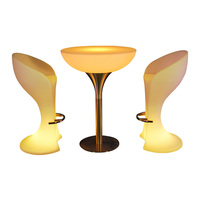 Nouvelle table de bar lumineuse à LED pour extérieur, haute et carrée, idéale pour les KTV et les banquets