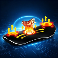 Masseur lombaire chauffant et vibrant avec coussin d'air, étireur dorsal réglable pour le soulagement de la sciatique et de la hernie discale, décompression vertébrale
