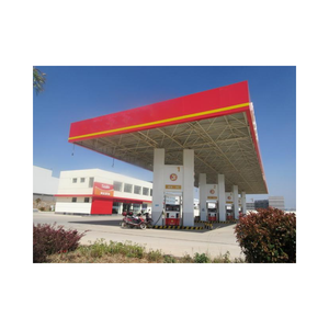 محطة بنزين من الفولاذ قابلة للتخصيص من yunjonep مظلة بتصميم عصري إطار مساحة سقف ضمان 5 + سنة خدمة التركيب في الموقع - Product Image 6