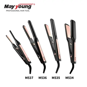 M537 Professional Magical 0.3"/8mm Super Slim Nano Titanium 460F Flat Iron Hair Straightener