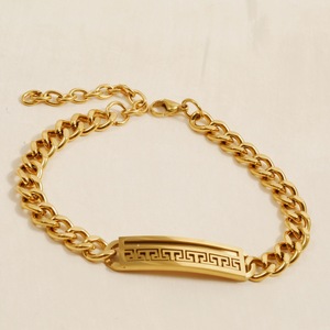 Pulsera de Acero Inoxidable Curvada Estilo Cubano para Hombre, Cadena de Mezclilla Pulida, Joyería de Moda Hip Hop al por Mayor - Product Image 4