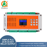 Oshangming Plc Controlador Lógico Programable Módulo de Relé 24 Entradas 24 Salidas 24 DI 24DO para Automatización