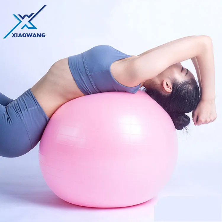 High quality fitness exercise eco friendly Non toxic anti burst custom logo print PVC yoga ball 75cm