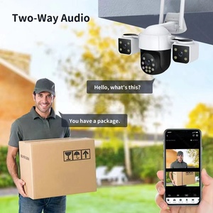 2024 mới 6MP thực sự ba màn hình không dây WIFI <span class=keywords><strong>video</strong></span> 3 ống kính CCTV PTZ ngoài trời Máy ảnh 4K V380 Pro 360 wifi an ninh máy ảnh - Product Image 4