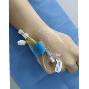 Medical Hospital Transparent Semi Permeable Film Dressing With A Fixation Device Medical Dressing