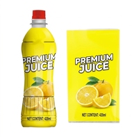 Étiquettes thermorétractables PETG pour bouteilles de jus, directement de l'usine, personnalisées, imprimées, imperméables et écologiques, livraison rapide