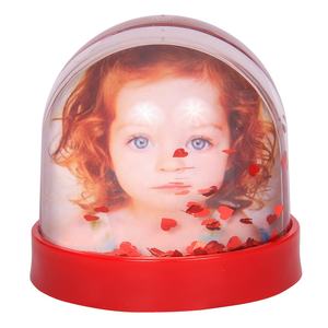 Tabella di cerimonia nuziale Bianco della Neve di Musica Box Dome sfera di Acqua di Plastica - Product Image 2