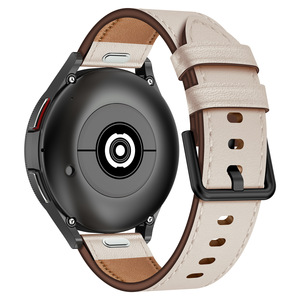 Bracelet en cuir véritable de qualité supérieure 20mm 22mm pour <span class=keywords><strong>Samsung</strong></span> Galaxy Watch 7 6 5 4 Garmin <span class=keywords><strong>fitbit</strong></span> Huawei Smart Watch Band - Product Image 1